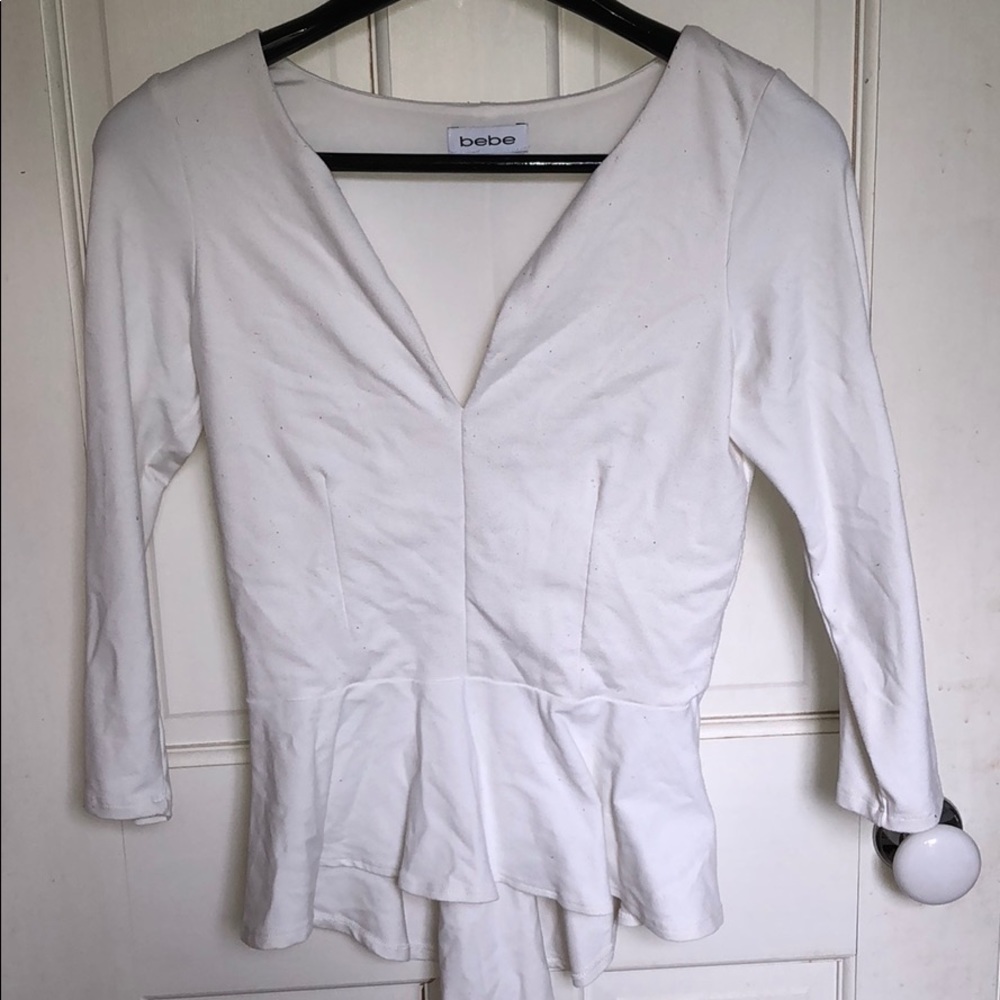 Bebe jersey material peplum